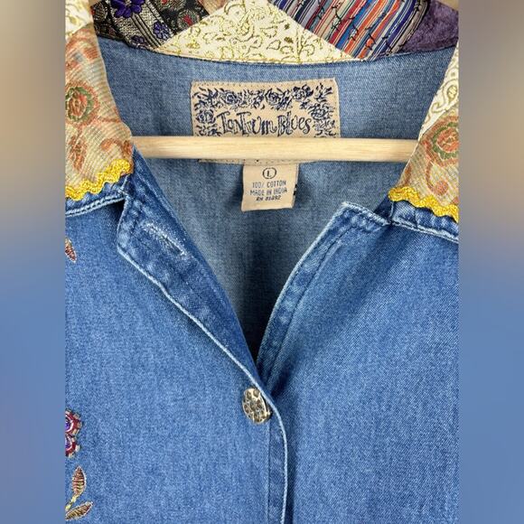 Vintage Tantrum Blues Patchwork Embroidered Jacket - Picture 3 of 5